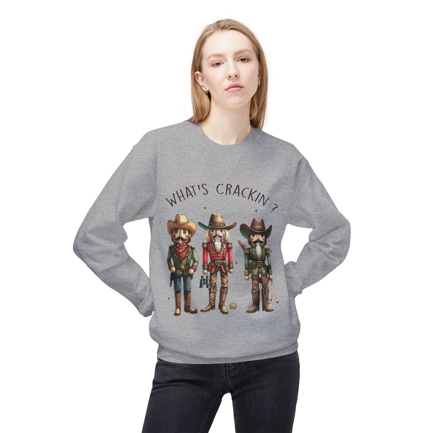 What's Crackin? Unisex Softstyle Fleece Crewneck Sweatshirt