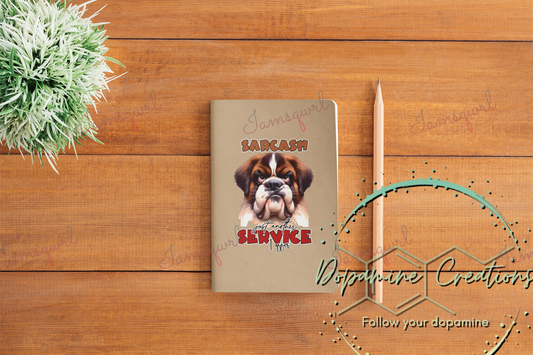 Sarcasm Just Another Service I Offer Blank Notebook