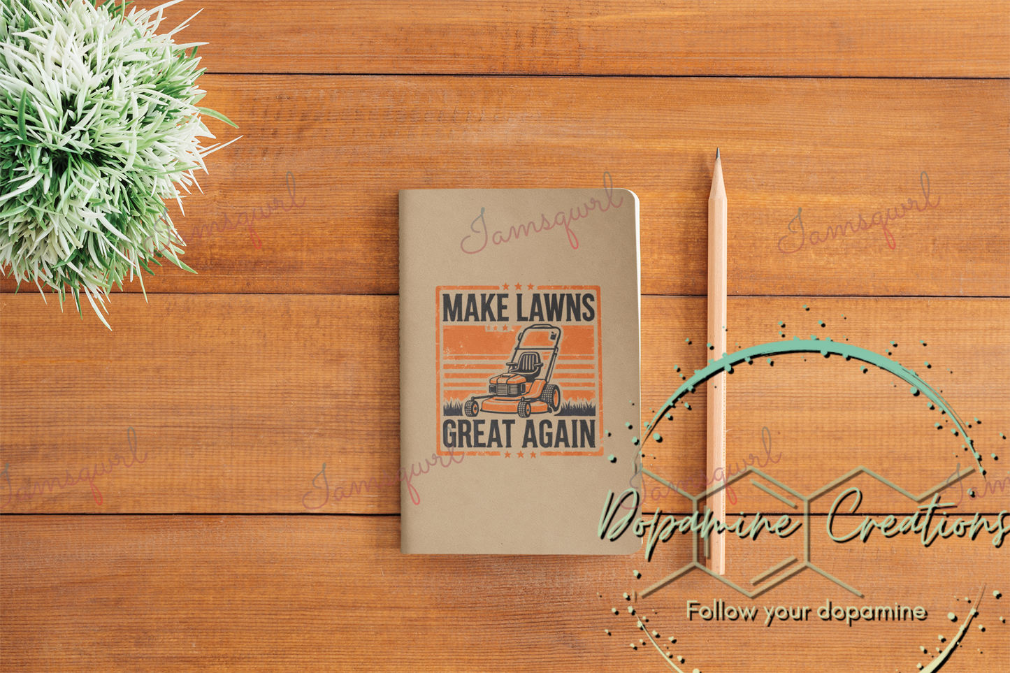 Make Lawns Great Again Blank Notebook