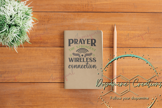 Prayer the Original Wireless Connection Blank Notebook