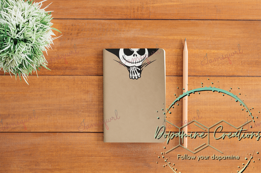 Jack Skellington Peeking Blank Notebook