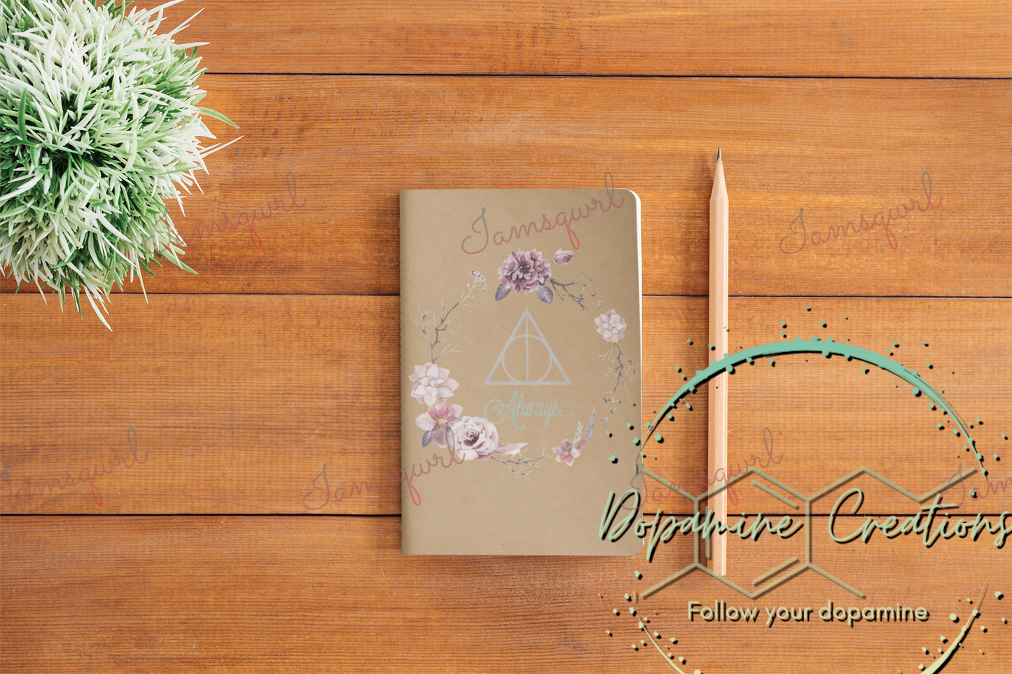 Floral Always Blank Notebook